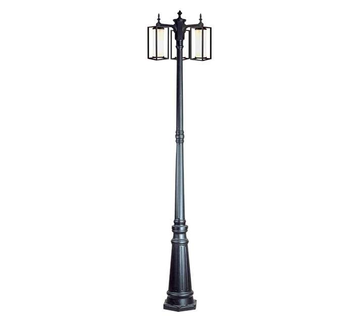 Radiant Outdoor Osmo Pole Light - Matt Black (430 x 1980mm)
