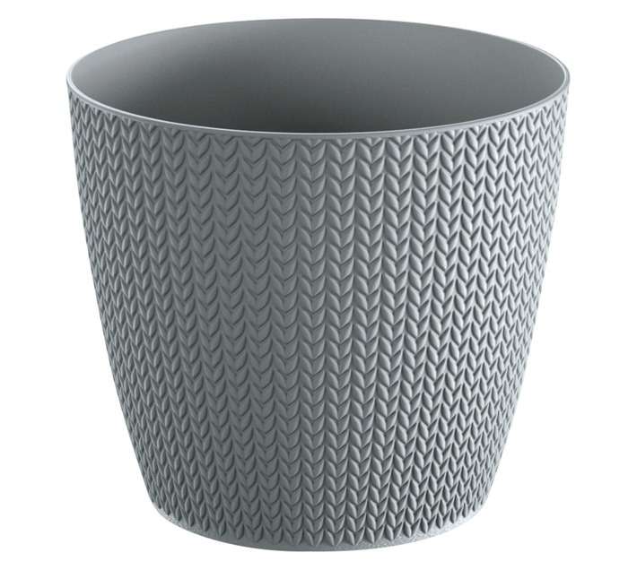 Prosperplast Wheaty Pot - Grey (128 x 128 x 112mm)