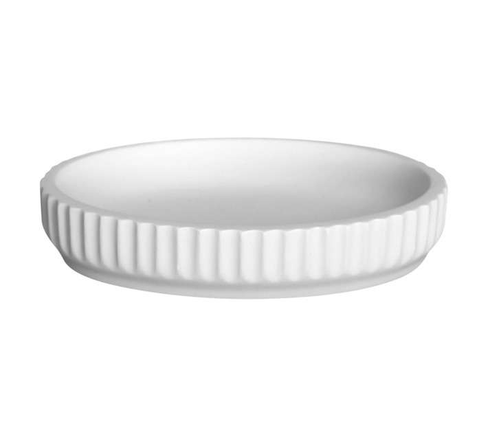 Lusso Soap Dish - Sandstone (130 x 92 x 26mm)