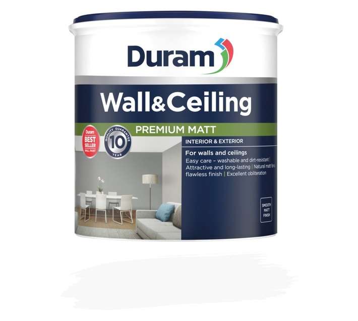 Duram Wall and Ceiling Premium Matt Pastel Base (1L)