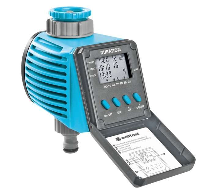 Cellfast CF52-095N Digital Irrigation Computer - Blue/Grey (150 x 125 x 85mm)