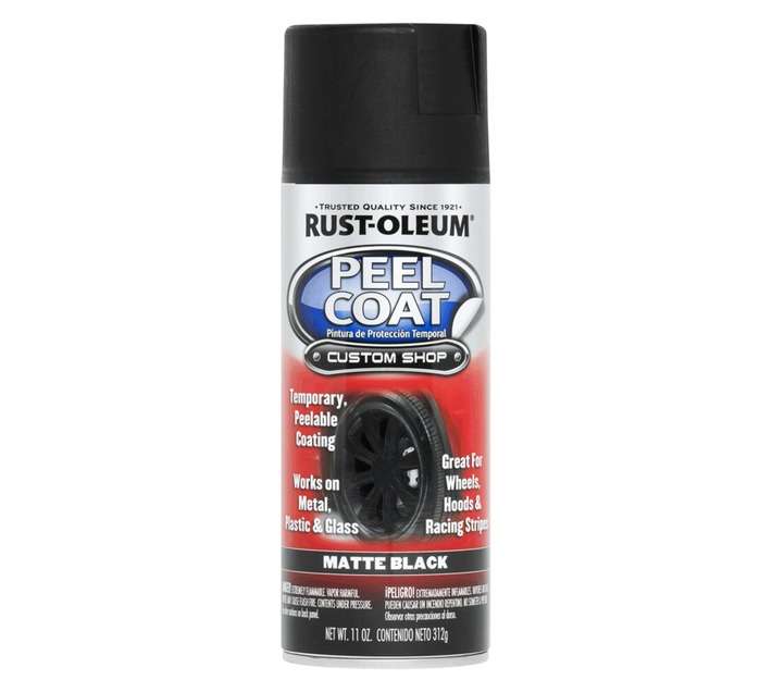 Rust-Oleum Spray Paint Rustol Peel Coat - Matte Black (312g)