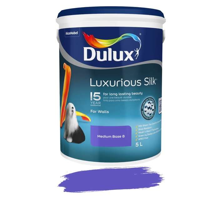 Dulux Luxurious Silk Medium Base 8 (5L)