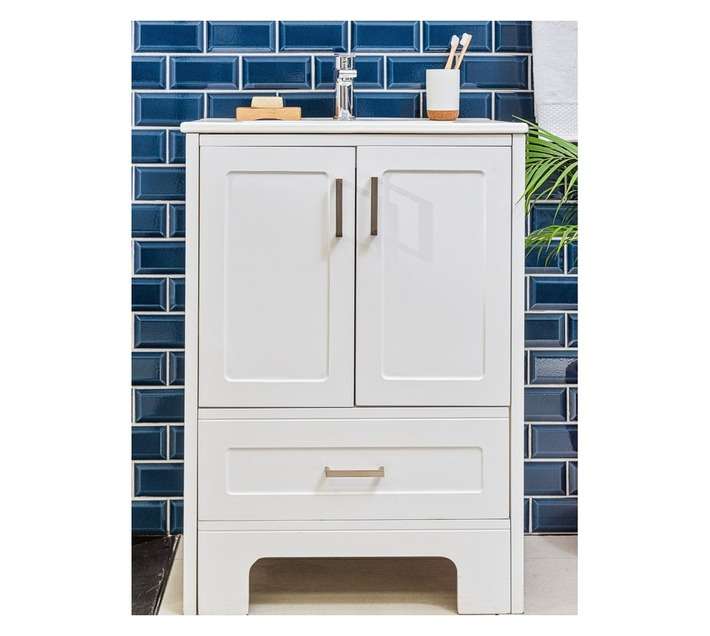 Lusso Vanity 2 Door Cabinet - White (600mm)