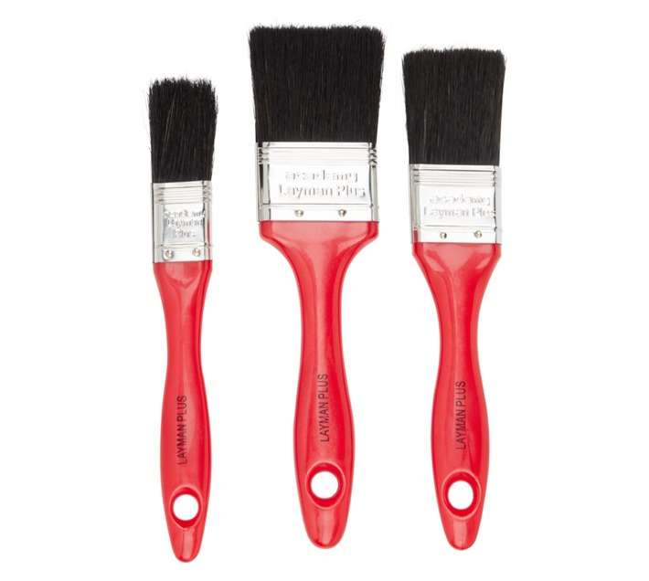 Plus Series Layman Plus Paintbrush Set - Red (3 Piece)