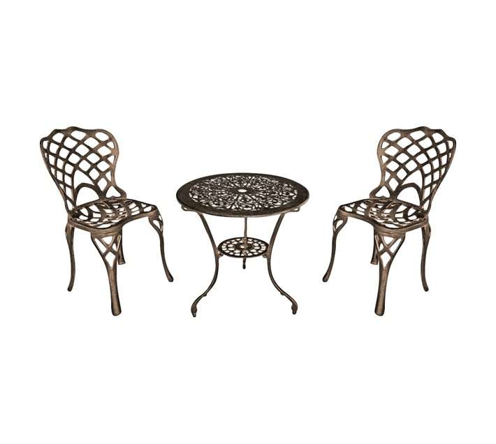 Anray 2SSDSET-B/C 3 Piece Diamond Patio Set - Black Copper