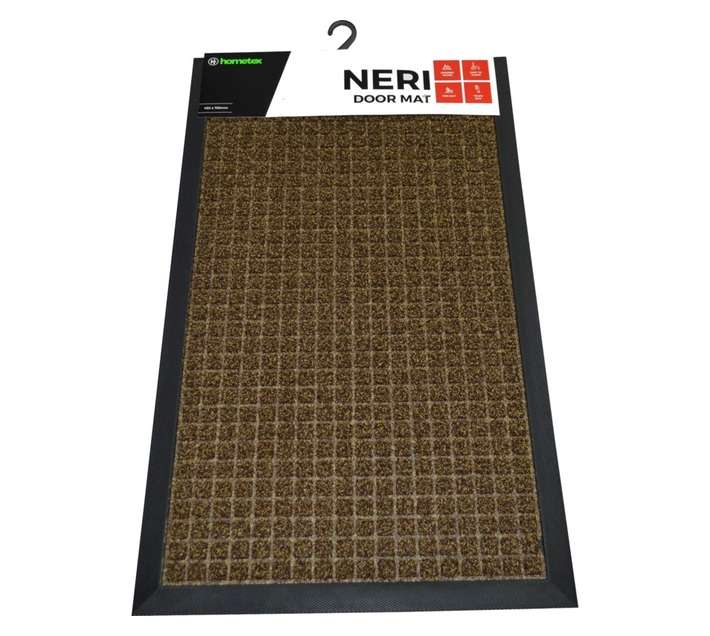Hometex Neri Deco Door Mat - Brown (750 x 450 x 12mm)