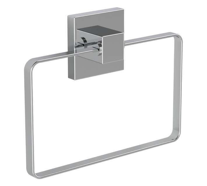 Evovac Stainless Steel Square Towel Ring - Silver