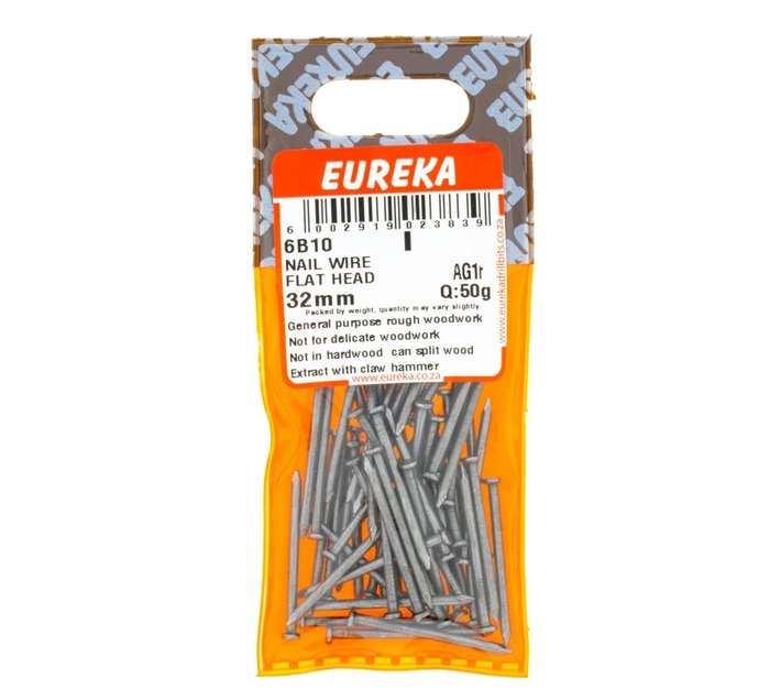 Eureka 32mm Flat Head Wire Nails (50g)