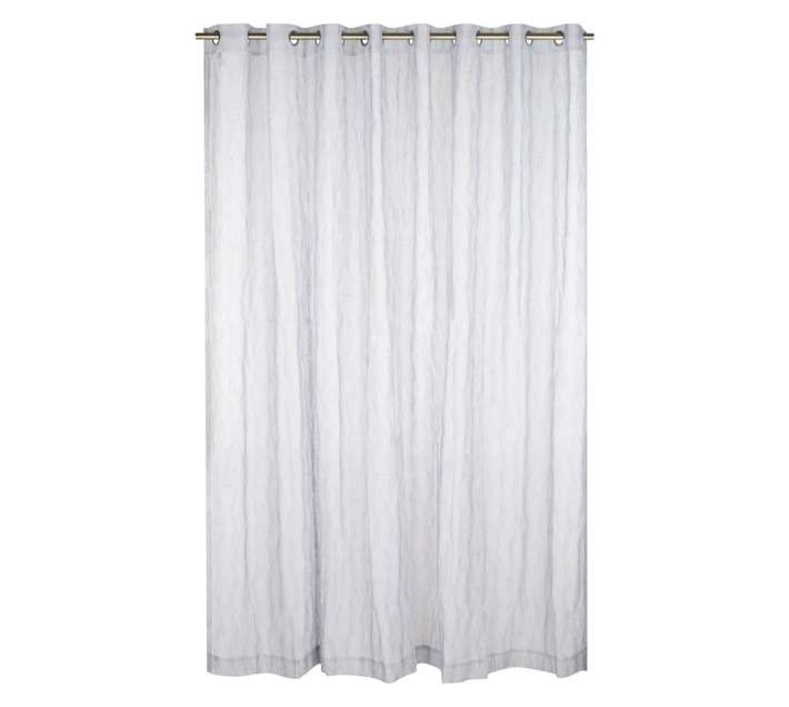 Design House Cannes Eyelet Curtain - Black (2600 x 2500mm)