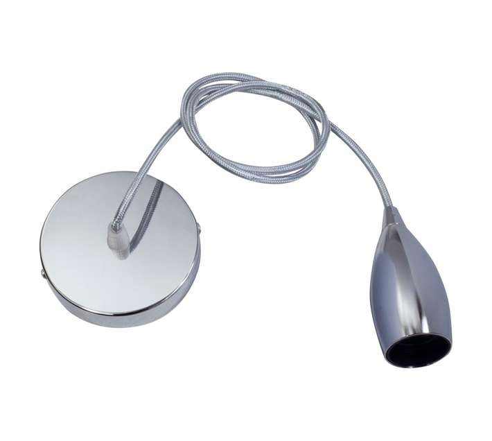 Design House Cup and Cord Lamp Holder - Silver