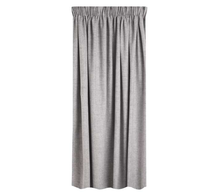 Design House Textured Block Out Taped Curtain - Si (2300 x 2180mm)
