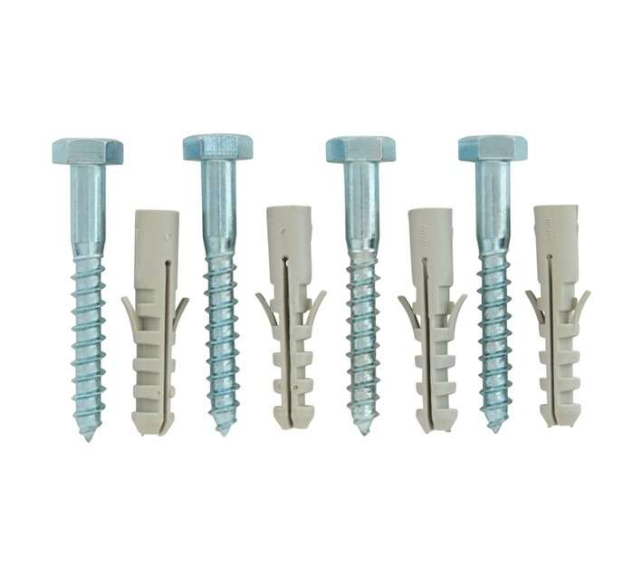 Eureka 3K90 10 x 75mm Coach Screw And Plug (4 Pack)
