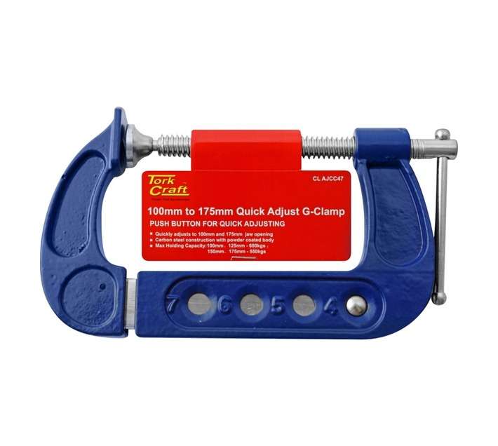 Tork Craft Adjustable G Clamp (100 - 175mm)