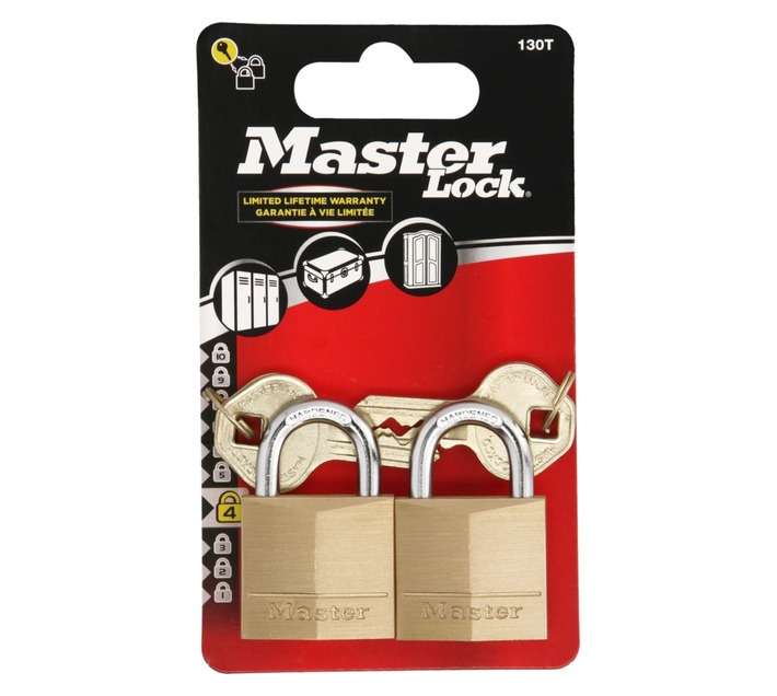 Mackie Masterlock Padlock Keyed Alike - 30mm (2 Pack)