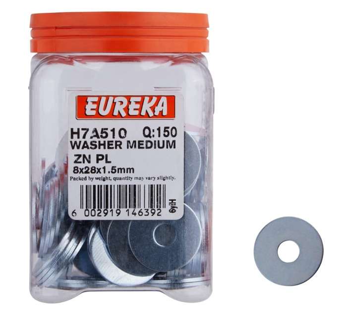 Eureka 150 x Medium Washers (8 x 28 x 1.5mm)