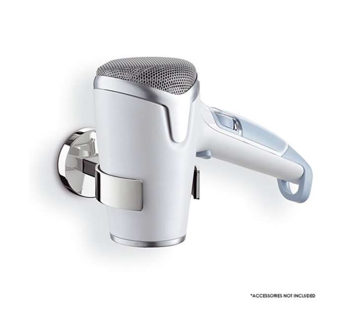 Zack Scala Hair Dryer Hook - Silver (125 x 120 x 65mm)
