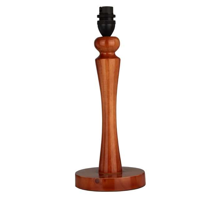 Wooden Balltop Lamp Base - Oak (30mm)