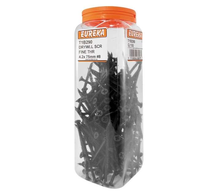 Eureka 150 x Fine Drywall Screws (4.2 x 75mm)