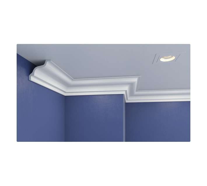Upper Edge 5 x Wave Polystyrene Cornices (2000 x 70 x 70mm)