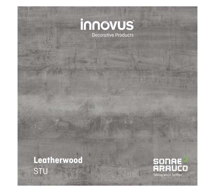 Innovus Melamine Stucco Timber Board - Leatherwood (2750 x 1830 x 16mm)