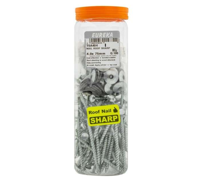 Eureka 100 x Sharp Roof Nails (75 x 4mm)