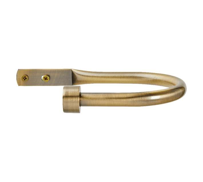 Round Fixed Holdback - Brushed Bronze (25mm)