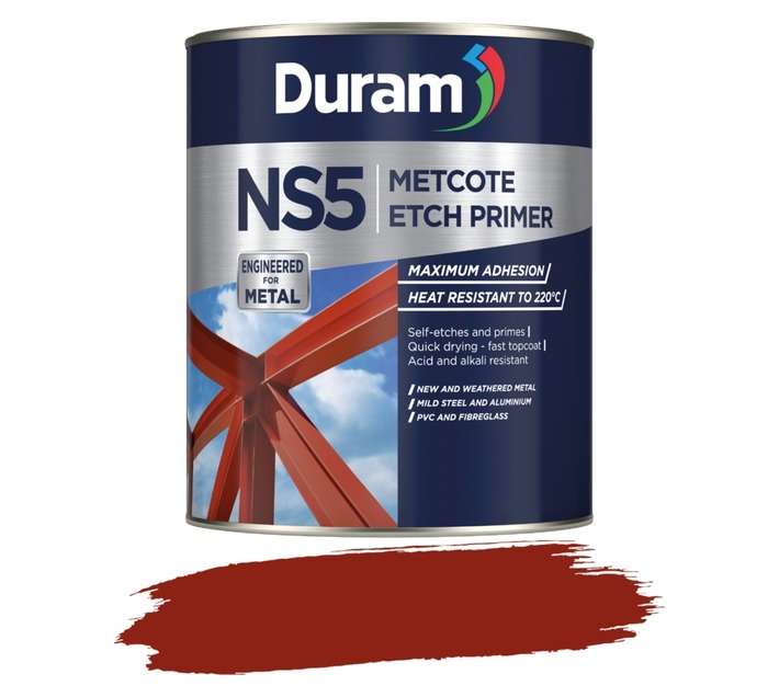 Duram NS5 Metcote Etch Primer - Red (500ml)