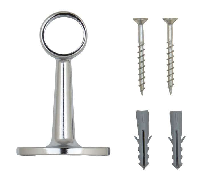 Centre Bracket - Chrome (19mm)