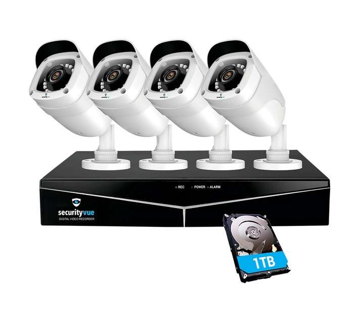 Securityvue Smart Home Professional HD CCTV Security System - Black/White (360 x 190 x 295mm)