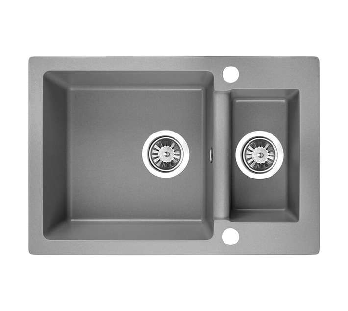 Laveo Celia 1.5 Bowl Sink - Grey (650 x 440 x 170mm)