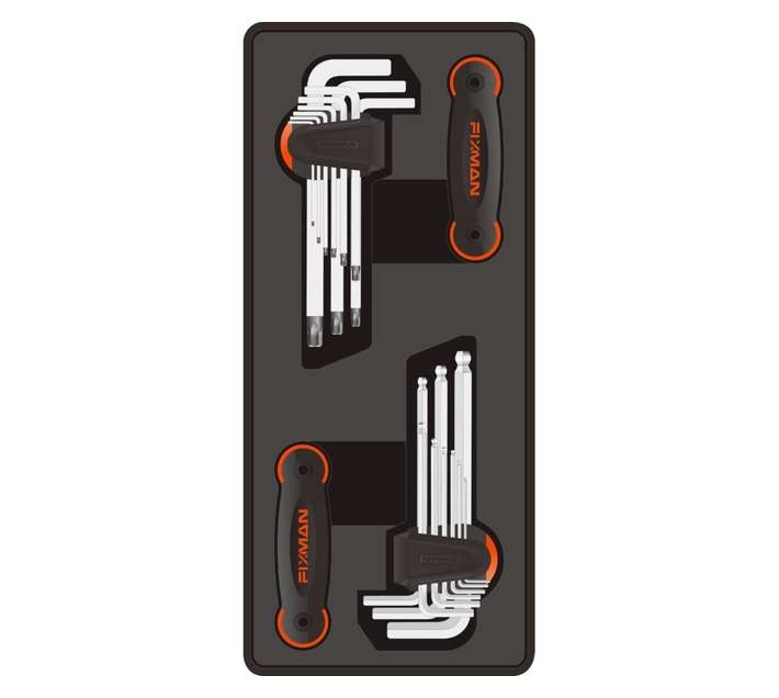 Fixman 34 Piece Hex and Torx Key Set