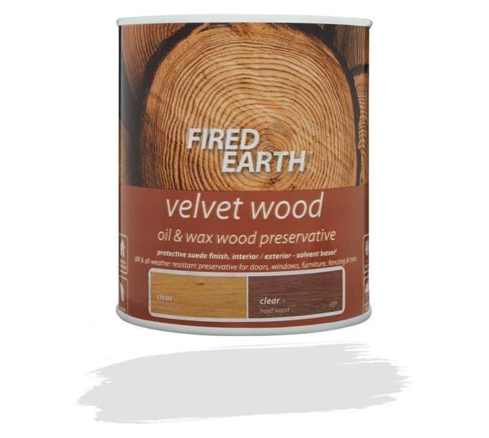 Fired Earth Velvet Wood Suede Preservative - Clear (1L)