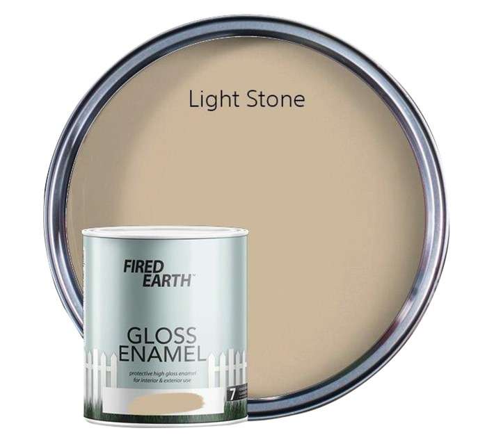 Fired Earth Gloss Enamel - Light Stone (1L)