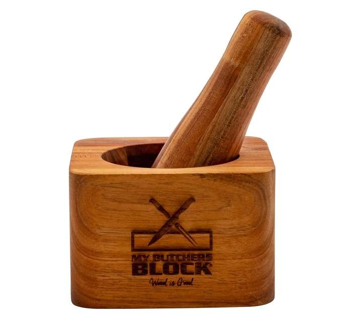 My Butchers Block Pestle and Mortar (150 x 150 x 150mm)