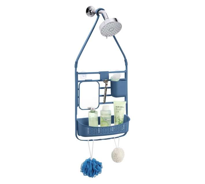 Bathroom Basics Large Shower Caddy - Blue
