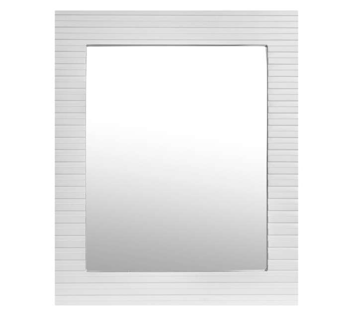 Valley Framed Door Mirror Cabinet - White