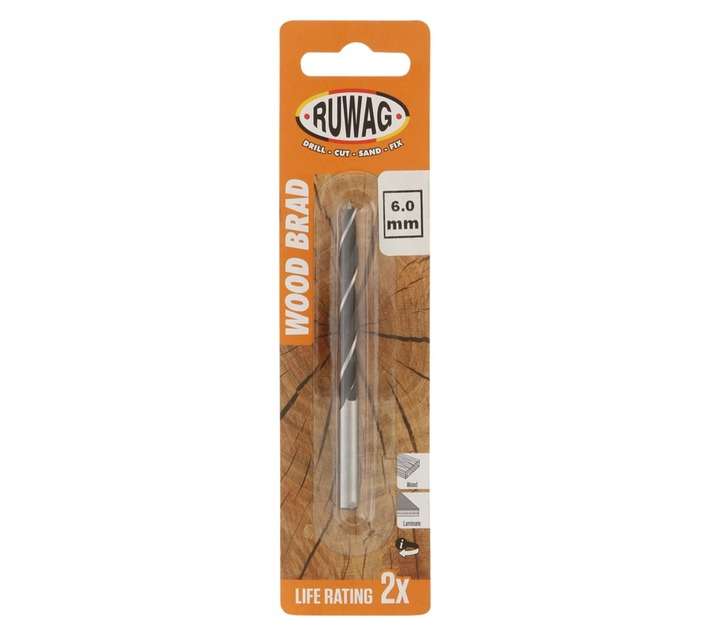 Ruwag 6mm Wood Brad Point Drill Bit