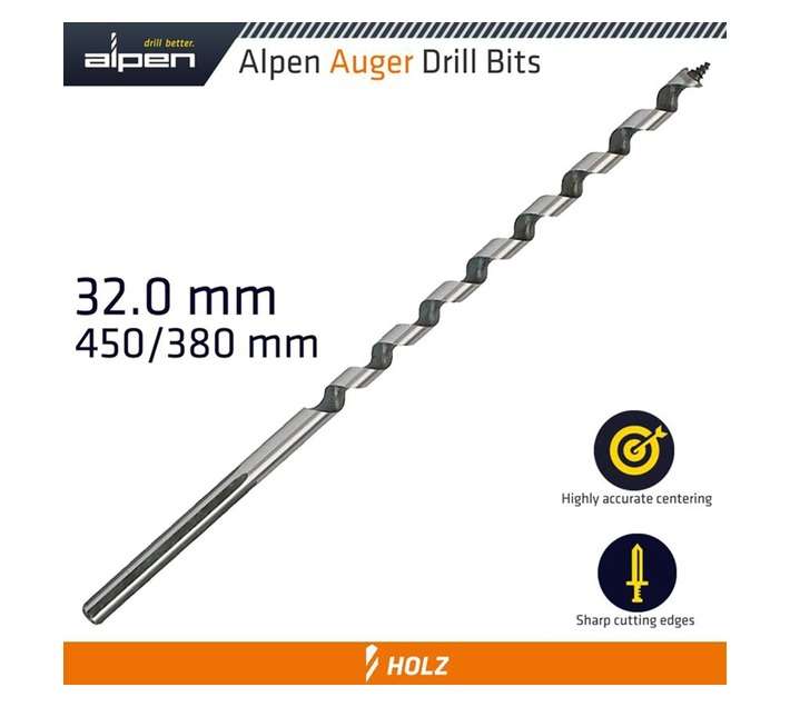 Alpen Wood Auger Bit (450 x 32mm)