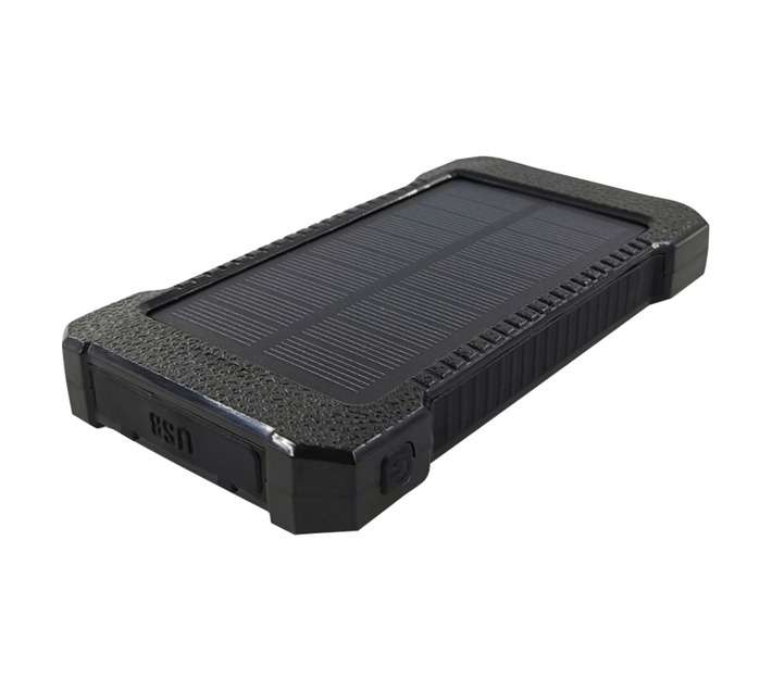 Superfly 10000mAh Rugged Solar Power Bank - Black