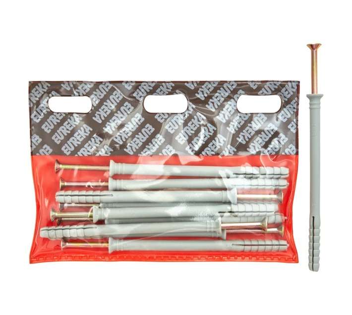 Eureka 6V80 8 x 120mm Nail In Nylon Countersunk (10 Pack)