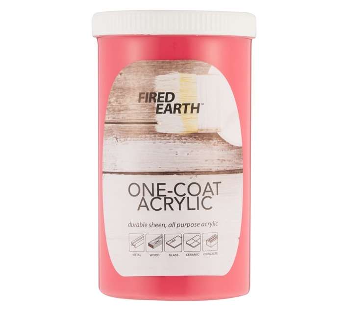 Fired Earth One Coat Paint - Red (1L)