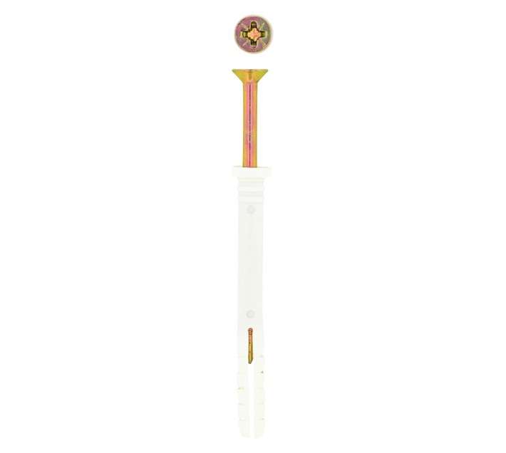 Eureka 200 x Nail-In Rimmed Plug - White (8 x 80 x 8mm)