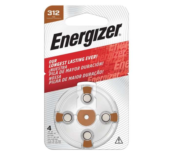 Energizer Hearing Aid Zinc Battery (312)