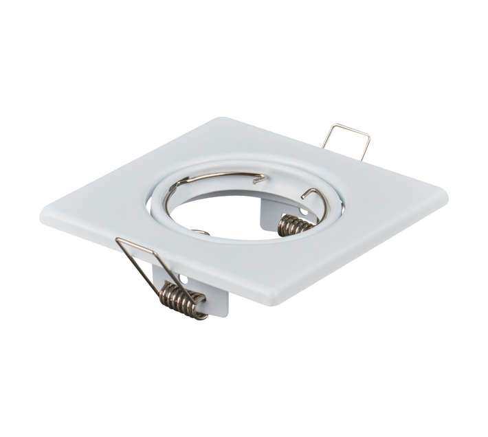 Lightworx GU10 SPOT-06-S-W Fixture Square Tilt Downlight - White