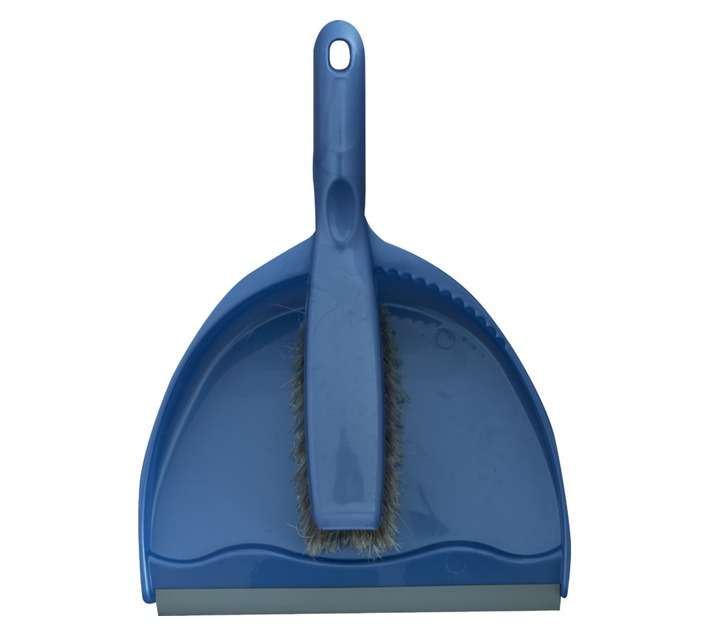 Addis Dustpan and Brush Set - Cornflower Blue