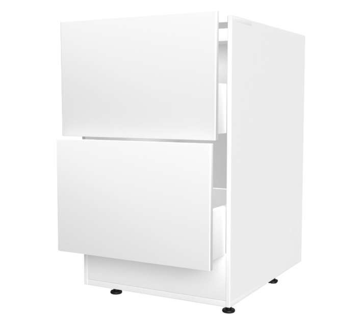 Home and Kitchen Base Unit Pot Drawer - White (600mm)