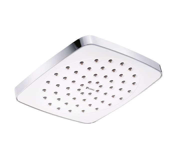 COBRA SHOWERHEAD DEN SQ FACE PL 152 WHT
