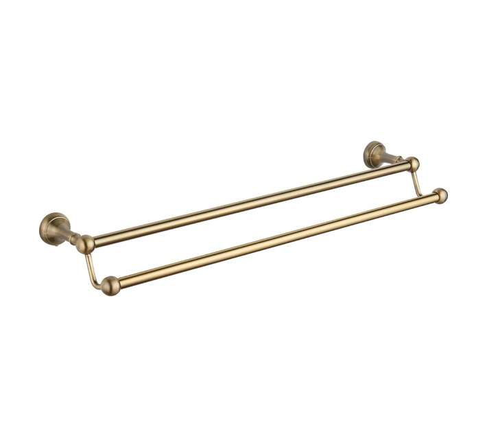 Lusso Rosa Double Towel Rail - Bronze (200 x 60 x 600mm)