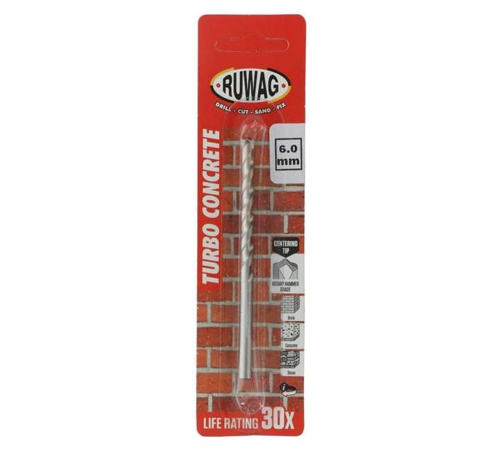 Ruwag 6mm Turbo Concrete Drill Bit